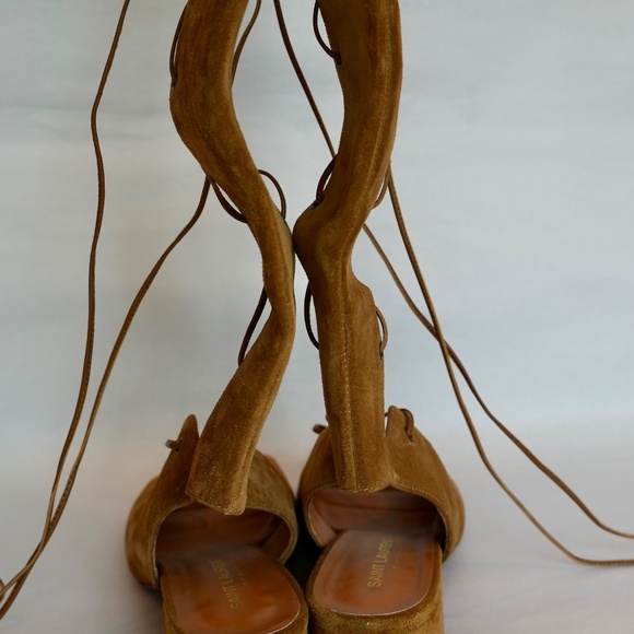 Saint Laurent Suede Sandals - Picture 4 of 6